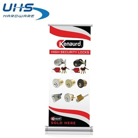 Uhs Hardware UHSPromotional Roll Up Banner - No 4 Style - Kenaurd High Security UHS-BNR004